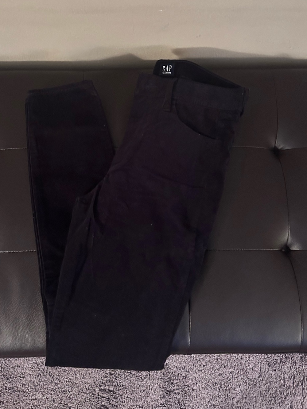 Gap Women's Black Suede Pants